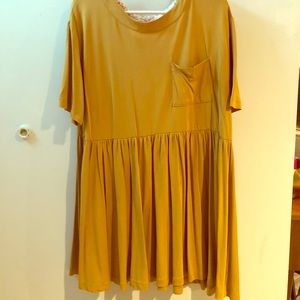 Agnes & Dora Kahlo Dress - Mustard Yellow
